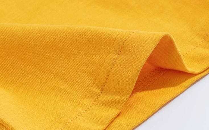Cotton Blend Half Sleevee Round Neck Gold Color Printed T-Shirt with Short Pant Set for Kids
