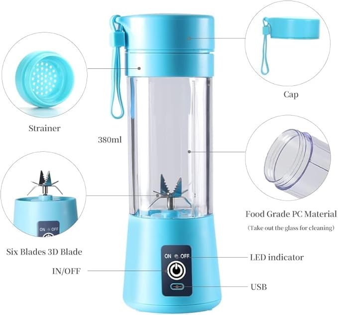 🥤 SipNBlend™ – 2-in-1 Juicer Bottle 🍓💨 Blend & Go Anytime, Anywhere!