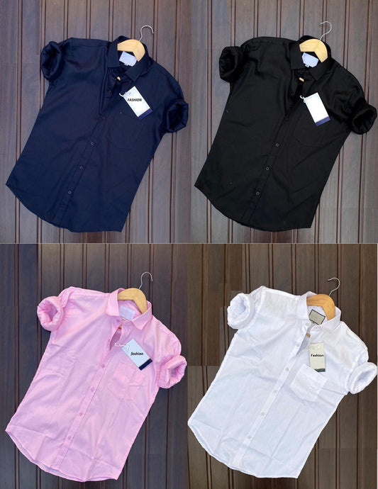 Pack of 4 Plain Shirts